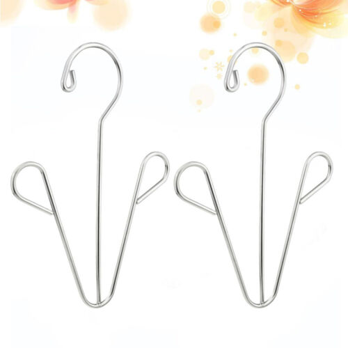 2pcs Household Stainless Steel Shoes Drying Rack Hanger Hook Hanging Shelf