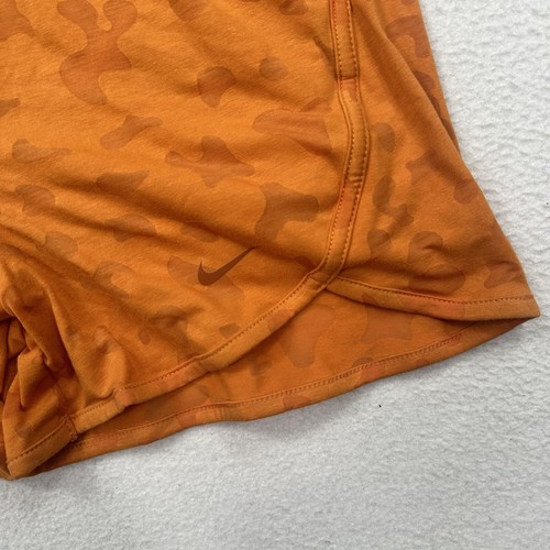 Nike Youth Girls Breezy Athletic Flow Shorts Size Large Orange FB1095 High Waist - Picture 3 of 7