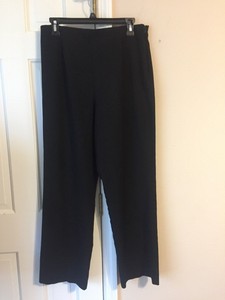 VAN HEUSEN LADIES SIZE 14S BLACK DRESS PANTS STRETCH POLYESTER RAYON HIDDEN ZIP | eBay