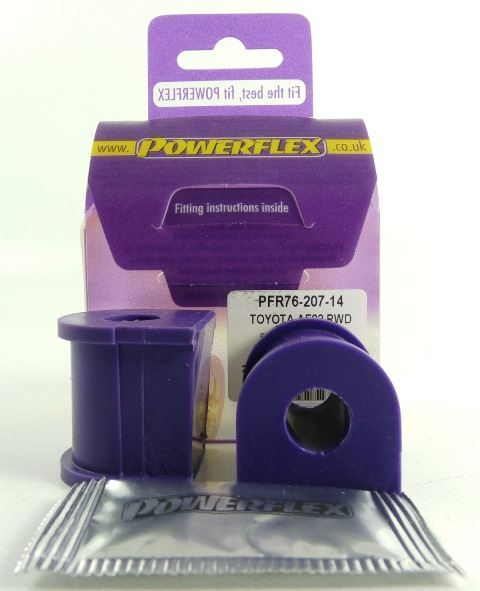 PFR76-207-14 POWERFLEX Rear Anti Roll Bar Bush 14mm fit Toyota