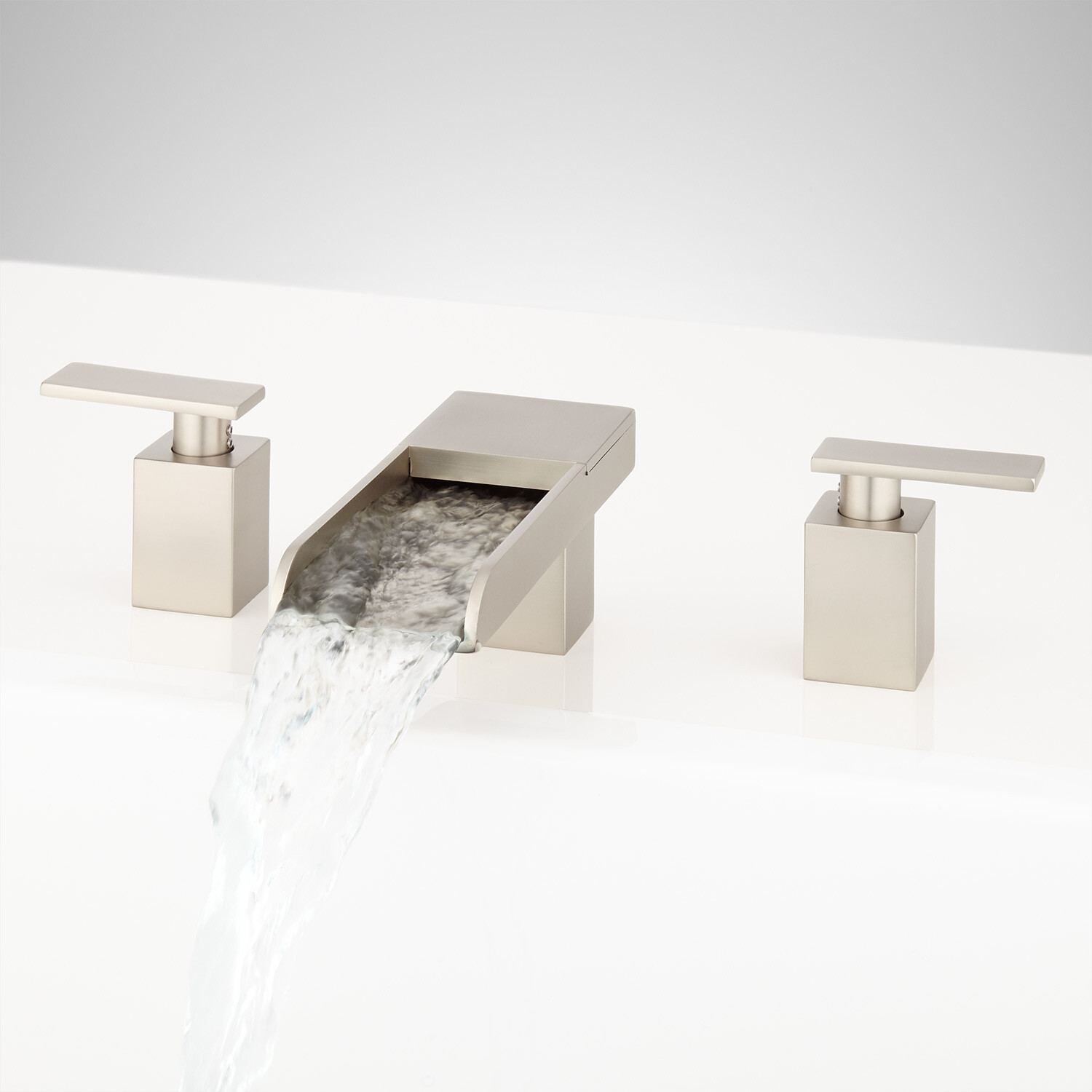 Signature Hardware Willis Waterfall Roman Tub Faucet In Brushed