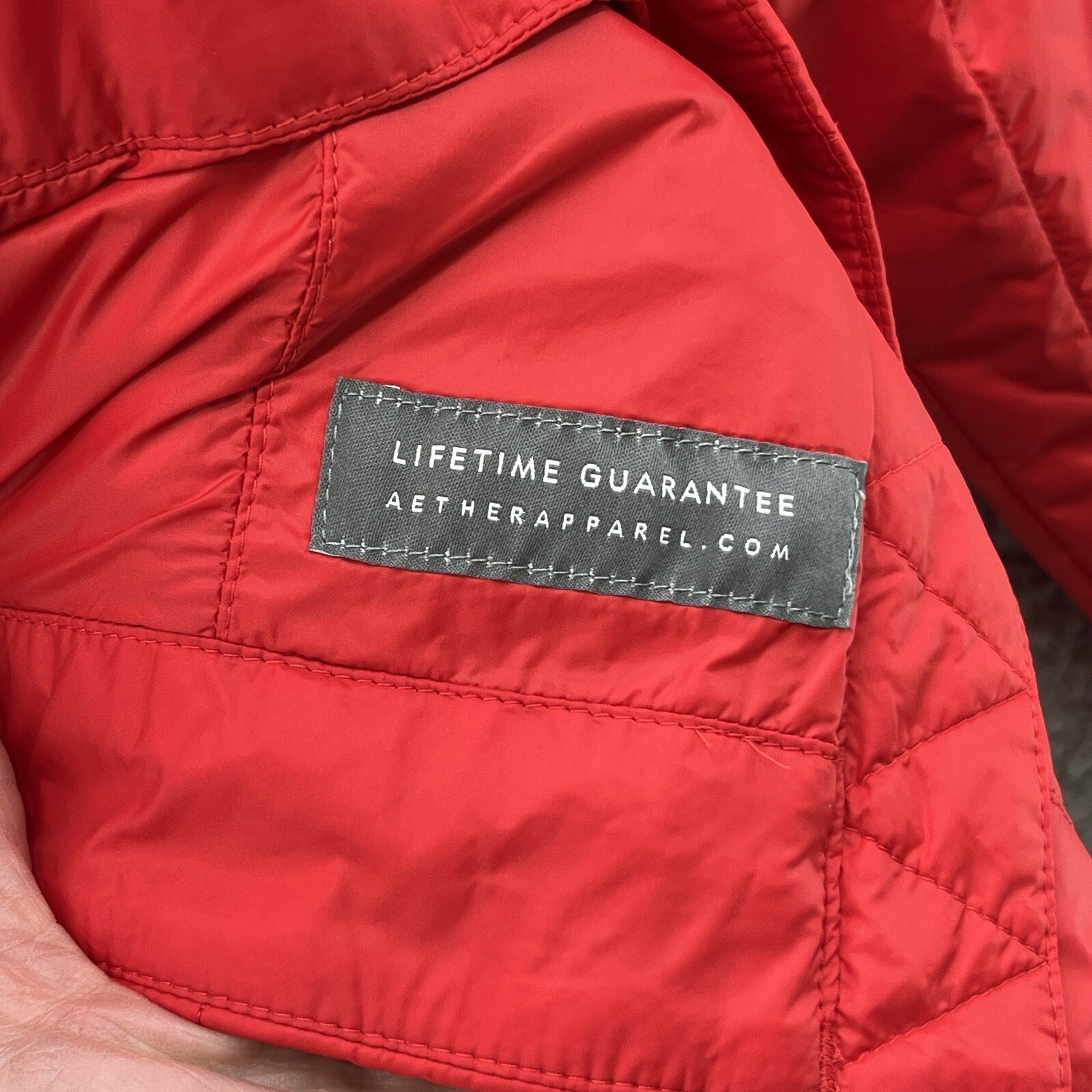 Aether Jacket Womens Medium Red Nell Quilted Ligh… - image 6