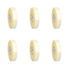Industrial Hot Melt Clear Machine Packing Tape 2" x 1500 Yards 6 PACK 1.8 MIL
