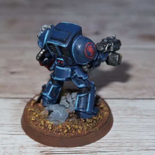 Warhammer 40K Space Marine Crimson Fists Terminators Games Workshop x 7 Painted - Picture 8 of 16