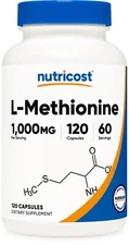 Nutricost L-Methionine (1,000 mg) 120 Capsules - 60 servings
