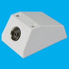 TV FM Aerial Coax Coaxial Socket Single Surface Mount Single Coaxial Outlet