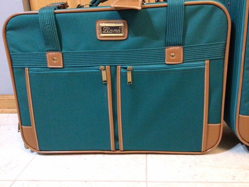 2 Suitcase Luggage Piece LocoMotor Green Llama Lock Keys Bag Travel - 第 3/11 張圖片