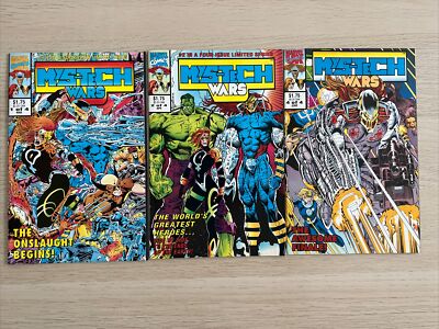 1993 MARVEL UK COMICS MYS-TECH WARS #1, 2 & 4