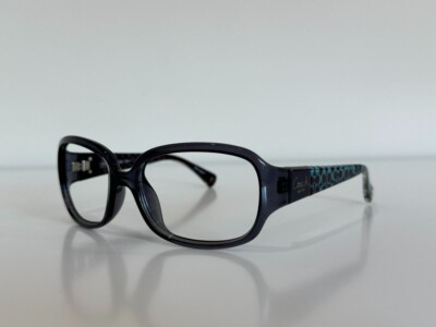 Coach Silver And Navy Frame Sunglasses  For The Frame Only. Coach Silver Sunglasses for Women for sale | eBay main image 4