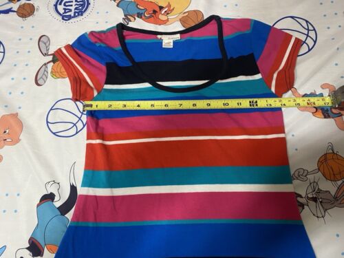 Derek Heart Colorful Striped Dress Size Juniors Medium Stretch - Picture 2 of 8
