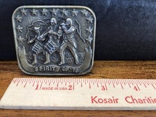 Vintage 1776-1976 Bicentennial Spirit of 76 Belt Buckle Brass