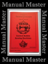VESTA Zentralspulen Nähmaschine Bedienungsanleitung IN ENGLISCH