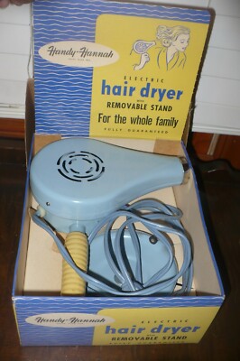 Vintage Handy Hannah Hair Dryer #695 Baby Blue Color W