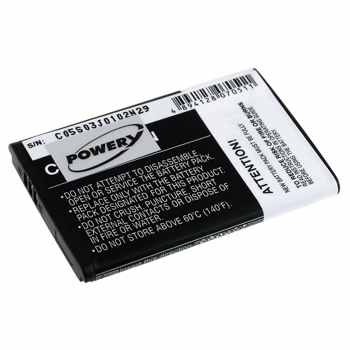 Battery for Samsung type AB463551BE 3,7V 950mAh/3,5Wh Li-Ion