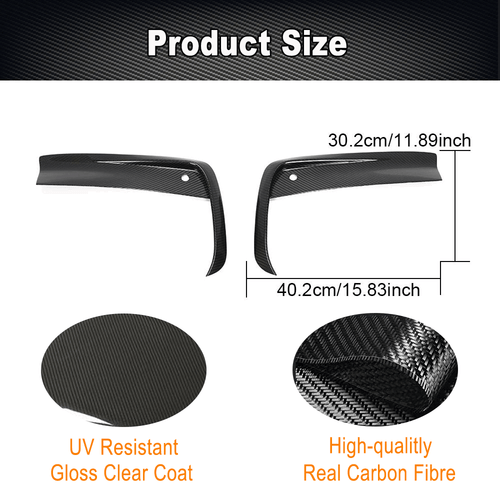 Passt für BMW G14 G15 G16 M Sport Carbon Front Flaps Splitter Spoiler Canards - Bild 6 von 11