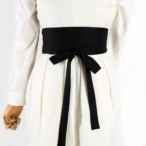 Black Waist Band Embroidery Dress Decor Ethnic Style Waist Belt Hanfu - Afbeelding 9 van 11