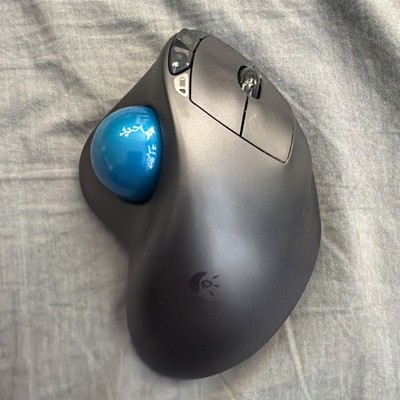 Logitech M570 Wireless Trackball Mouse Black w/ Bluetooth Dongle