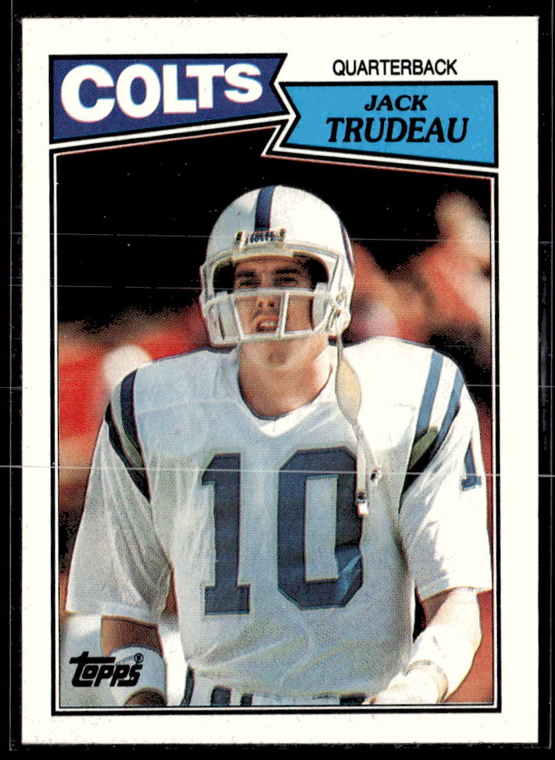 1987 Topps Jack Trudeau RC #373 Indianapolis Colts