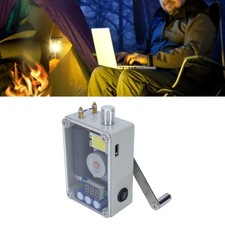 Hand Crank Generator Portable Emergency USB Charger With COB Light For Emerg LW
