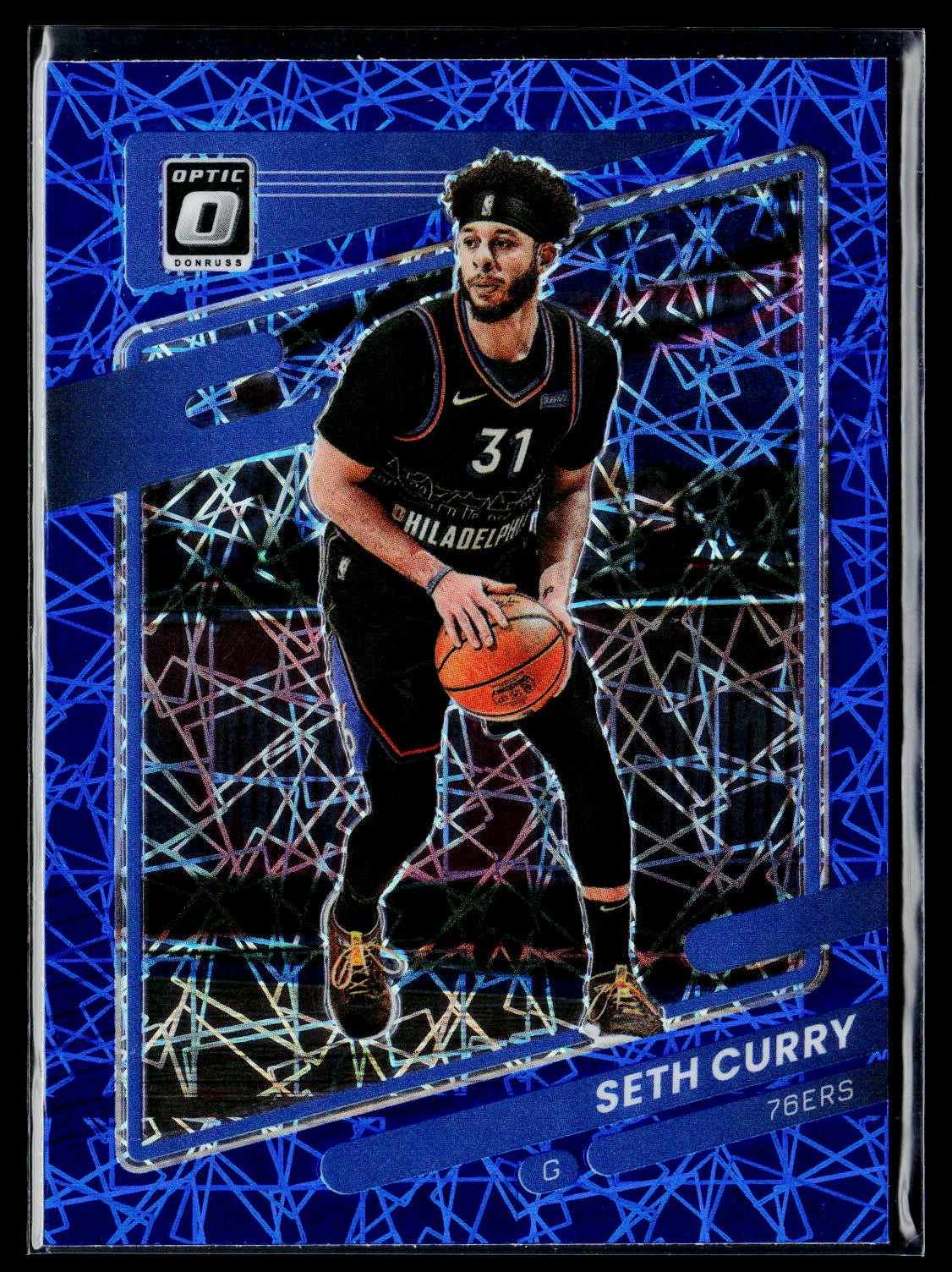 2021-22 Donruss Optic #91 Seth Curry Blue Velocity