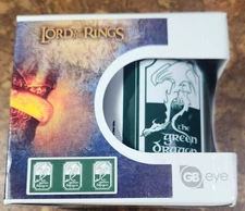 RARE green The Hobbit Green Dragon Inn Mug 11 oz Ceramic WB 2012 LOTR