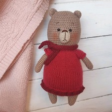 Hand crochet Bear toy Stuffed animals Plushie toys Amigurumi Bear