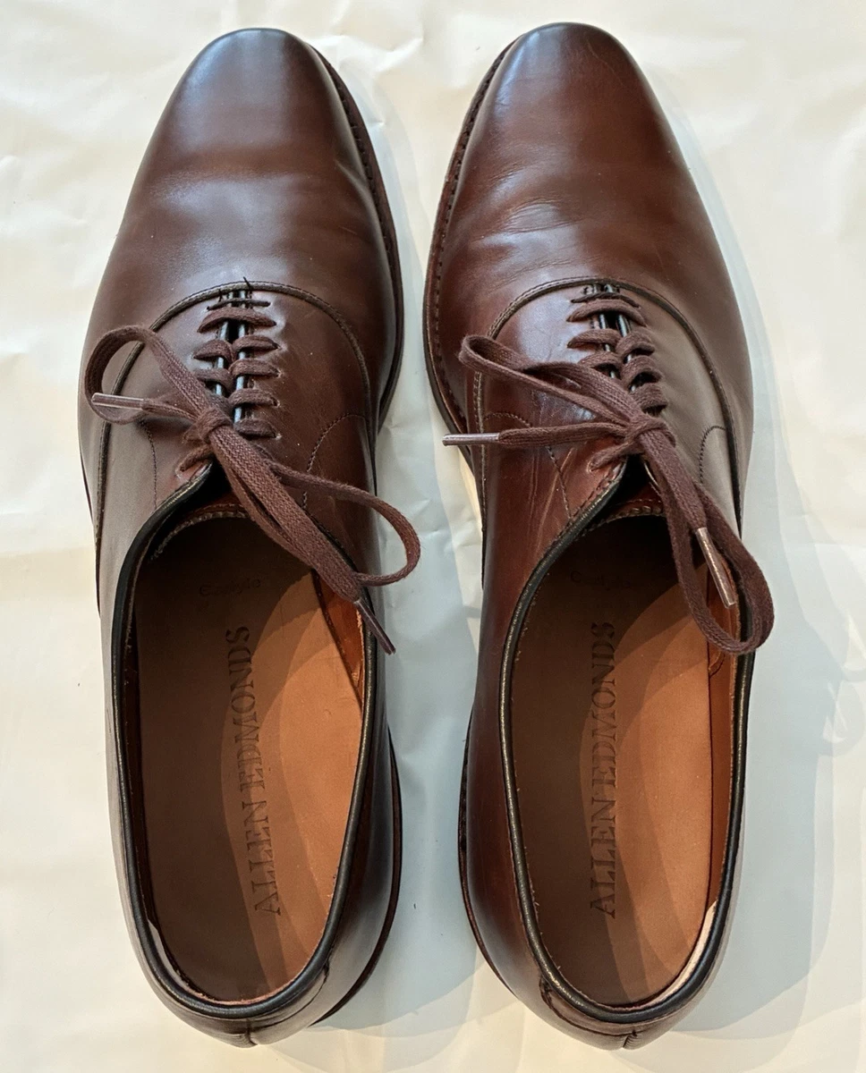 Allen Edmonds Brown Leather Upper Dress Shoes for Men for  display picture 3