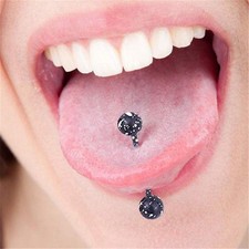 8PCS Mix Colorful Stainless Steel Ball Tongue Bar Ring Body Piercing Jewelr GF