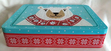 Tin Bear Box Biscuit 25x17cms Collectable Container Sainsburys Empty
