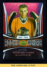 2007-08 Upper Deck Trilogy Rookie Premieres 468/999 Patrick Kane #133 READ 1l08