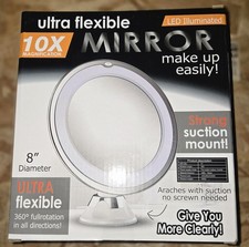 8 LED Lighted Makeup Mirror 10X Magnification...