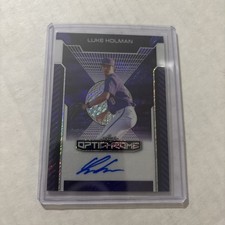 2025 Leaf Luke Holman Optichrome Baseball Purple Auto 5/5