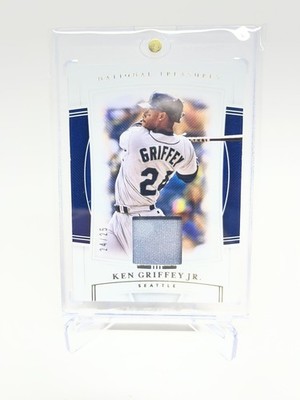 2020 National Treasures KEN GRIFFEY JR game-worn patch 24/25 Seattle Mariners