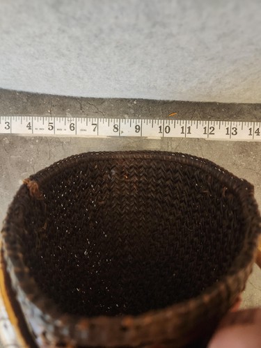 Raro Casco de Guerrero Naga Tocado Piel de Jabalí Colmillo Artefacto Tribal De Colección - Imagen 10 de 10