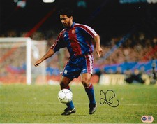 ROMARIO SIGNED FC BARCELONA 1994 14X11 PHOTOGRAPH (ACG CERT AG17886)