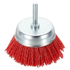 Wire Cup Brush, 1pcs 3in Crimped Steel Wire 0.05"(1.2mm), 1/4in Shank
