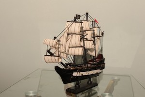 Small wooden Pirate Ship Model