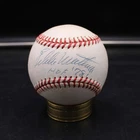 Eddie Mathews Signed Rawlings ONL Baseball Autograph Inscribed HOF 78 ZJ23110