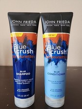 Lot of 2 John Frieda Blue Crush for Brunettes Shampoo and Conditioner 8.3oz NEW