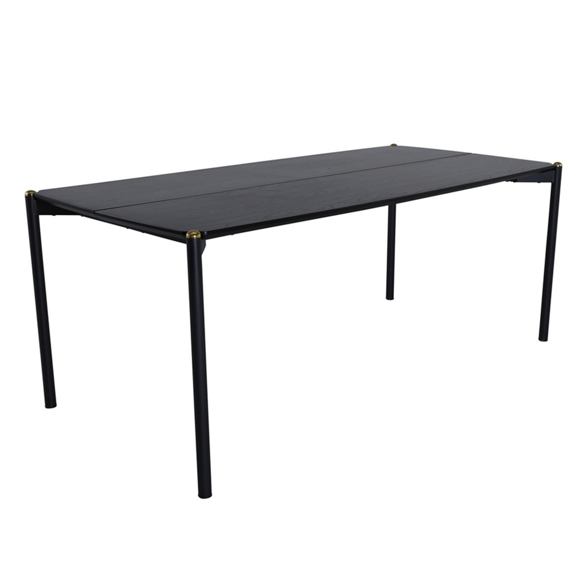 Table à manger design Pelle 190cm noir pour optimiser l'espace d'un grand salon