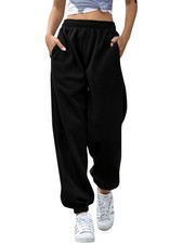 Women’s Fleece Joggers Tracksuit Bottom Gym Sport Sweatpants Baggy Jogging
