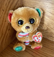 NEW Ty Beanie Boo BELLA the Holiday Christmas Bear 6” Plush Stuffed Animal Toy
