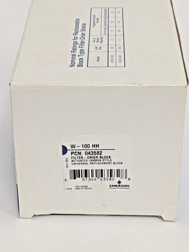 EMERSON W-100-HH Filter Drier Block Core - PCN 043582