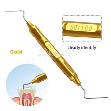 UK Dental Endo Gutta Percha Tips Hand Plugger Condenser NITI Stainless Gold