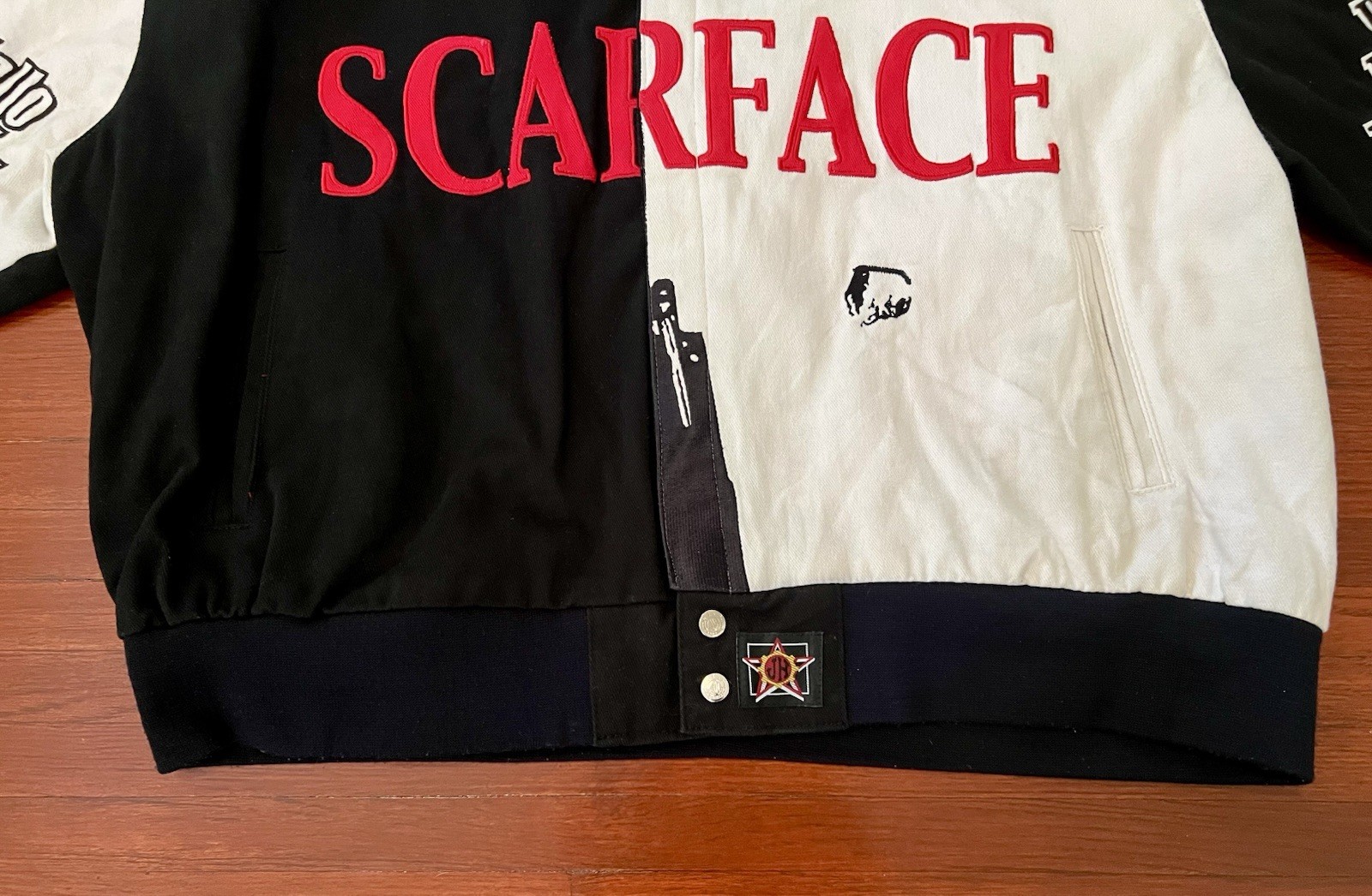 Vintage JH Jeff Hamilton Scarface Canvas Jacket Adult 4XL Read Description