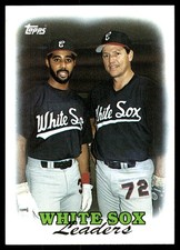 White Sox Leaders 1988 Topps #321 White Sox MLB READ FREE SHIPPING AutographDen
