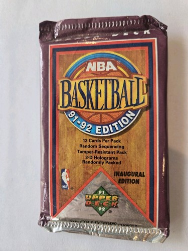 Upper Deck 1991-92 NBA Inaugural Edition Pack (12 Cards) - Picture 1 of 2