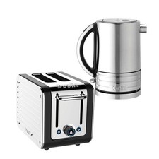 Dualit Architect Kettle & 2 Slice Toaster Set in Black Rapid Boil 