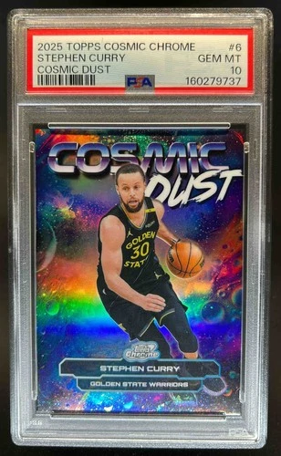 2025 Topps Cosmic Chrome Stephen Curry Base (PSA 10)