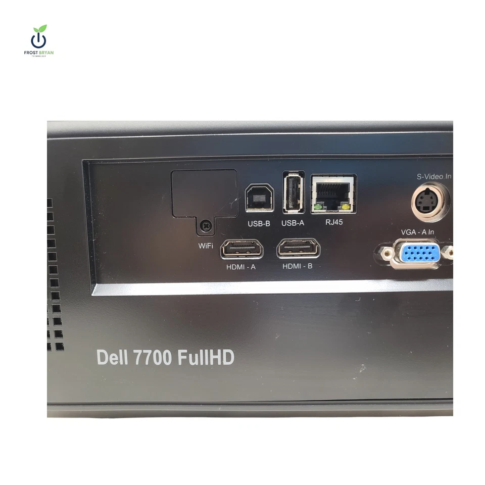 Dell 7700 FullHD DLP 1080p FHD Front Projector 5000 Lumen 1447 Lamp Hours - Image 2 of 4